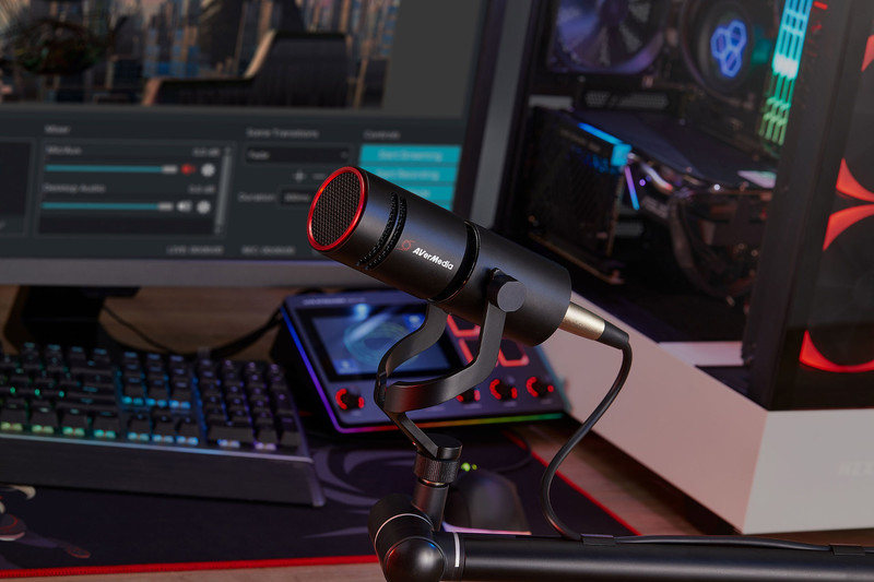 The AVerMedia XLR mic, AM330 Live Streamer Mic, is recommended for pro-creators that require professional setup.