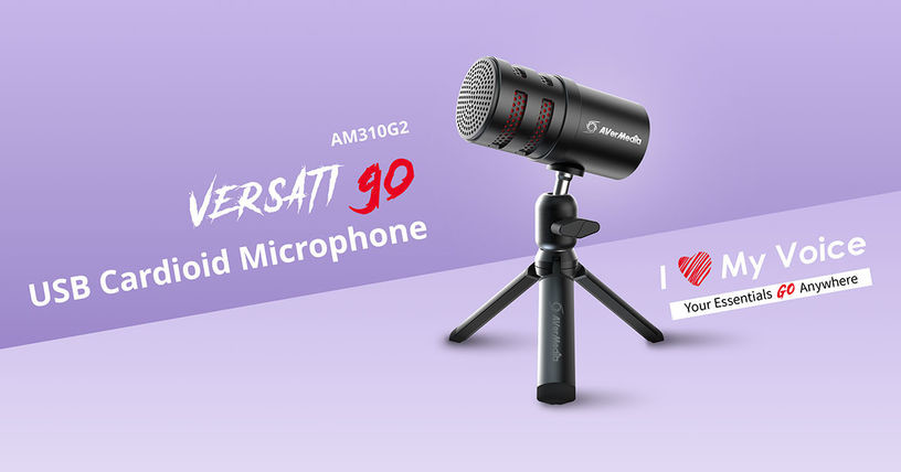 AVerMedia | VERSATI go AM310G2 | USB Cardioid Microphone | AVerMedia