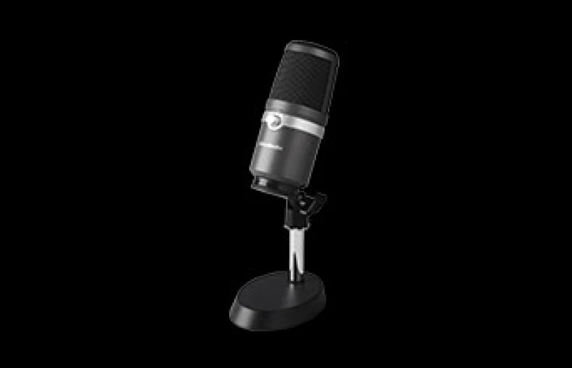 Micro cardioïde USB haute qualité parfait pour le streaming écoutez votre voix en temps réel sans latence avec retour audio du PC AVerMedia USB Microphone AM310 Micro YouTube & Twitch 