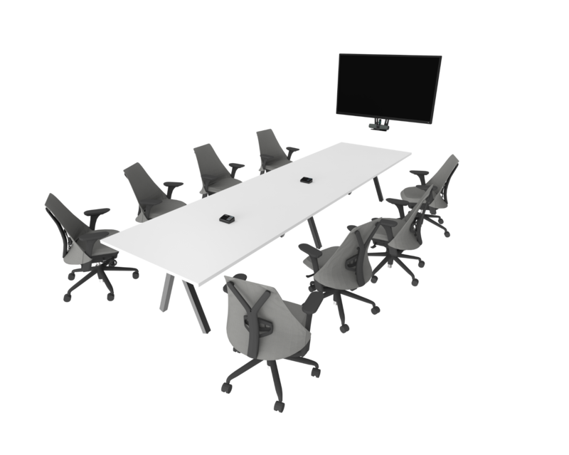 Being wireless, AW111 can be strategically positioned anywhere in a meeting room.