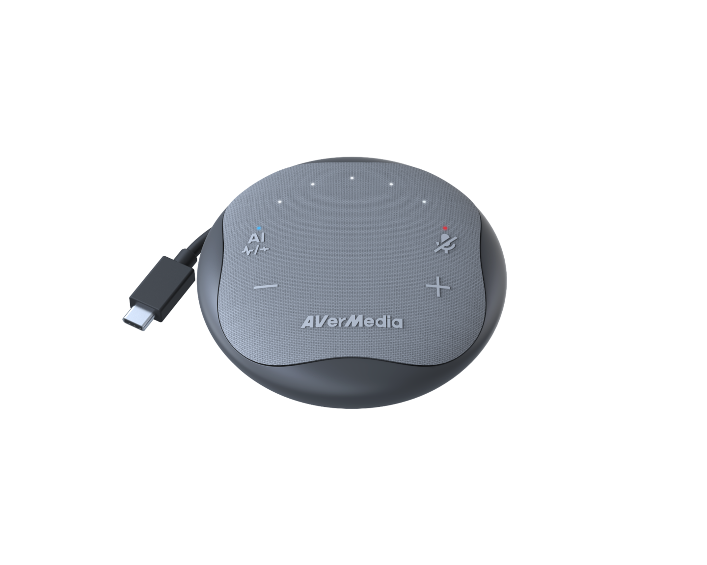 AVerMedia's AS315 speakerphone is good for capturing and delivering audio in small to medium-sized rooms. It has AI noise reduction and echo and reverberation removal features, guaranteeing uninterrupted and clear audio.